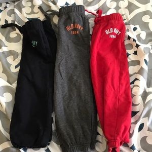 Set of 3 old navy sweat pants 3T